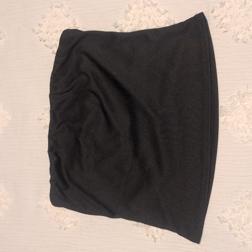 Black Originality ribbed tube top